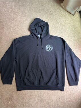 Gildan Black Hoodie with Lion Crest